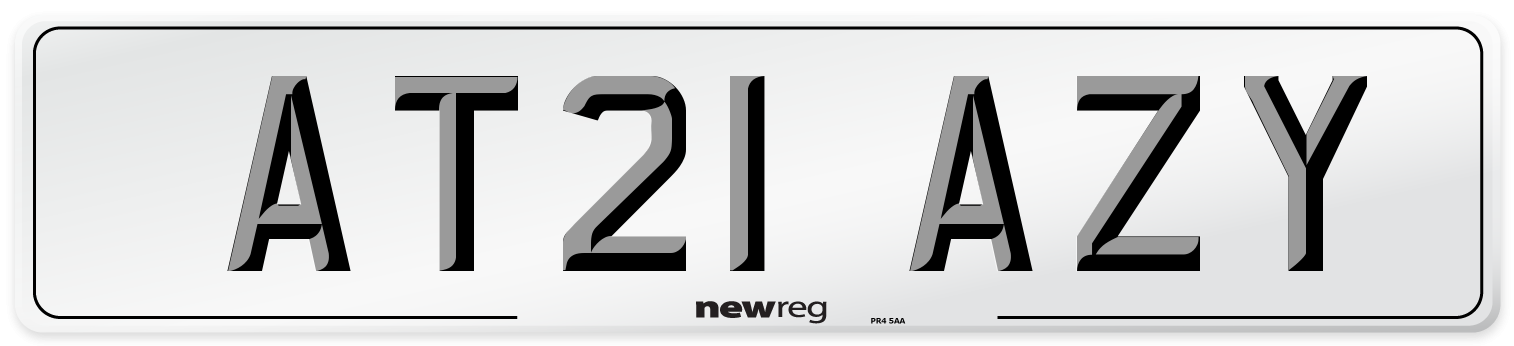 AT21 AZY Number Plate from New Reg